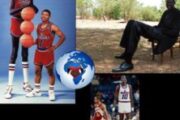 Devoir de mémoire : Manute Bol 2m30 était un basketteur activiste politique soudanais, né le 16 octobre 1962, de la tribu Dinka (actuel Soudan du Sud) et mort le 19 juin 2010 à Charlottesville aux États-Unis; « Bol est arrivé en NBA en 1985, devenant le premier Soudanais à y jouer; il y a joué pendant 10 ans, portant le maillot de quatre équipes différentes, dont les 76ers de Philadelphie et les Golden State Warriors, ils ont joué dans de grandes arènes en pierre du même nom (Ulama) »